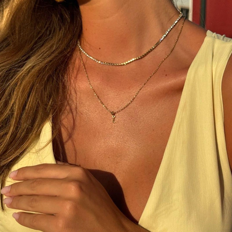 Vòng Cổ Daniel Wellington Chính Hãng DW00400390 Lumine Necklace Rose Gold, Vàng Hồng