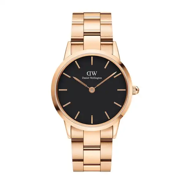 Đồng Hồ DW Chính Hãng Nam Nữ Iconic Link Rose Gold Black