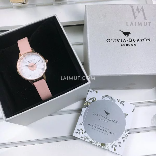 Đồng Hồ Olivia Burton Chính Hãng 3D Daisy Rose Gold & Dusty Pink 30mm
