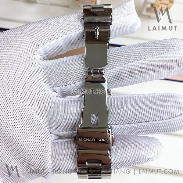 Đồng Hồ Chính Hãng Michael Kors Nữ Camille Silver Crystal Pave 33mm - Hình ảnh 4
