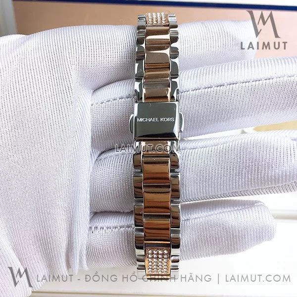 Đồng Hồ Chính Hãng Michael Kors Nữ Sofie Crystal Silver Dial 36mm - Hình ảnh 4