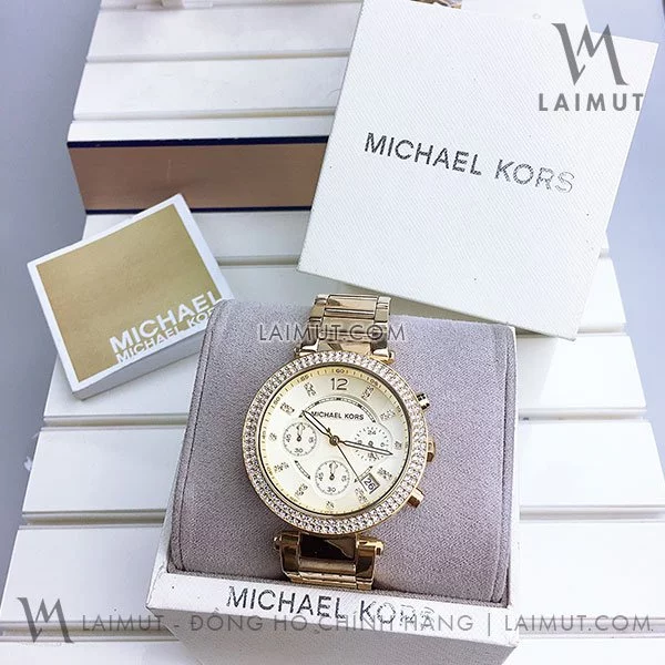 Đồng Hồ Chính Hãng Michael Kors Nữ Parker Champagne Dial 39mm - Hình ảnh 6