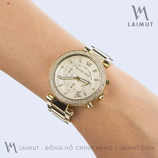 Đồng Hồ Chính Hãng Michael Kors Nữ Parker Champagne Dial 39mm - Hình ảnh 5
