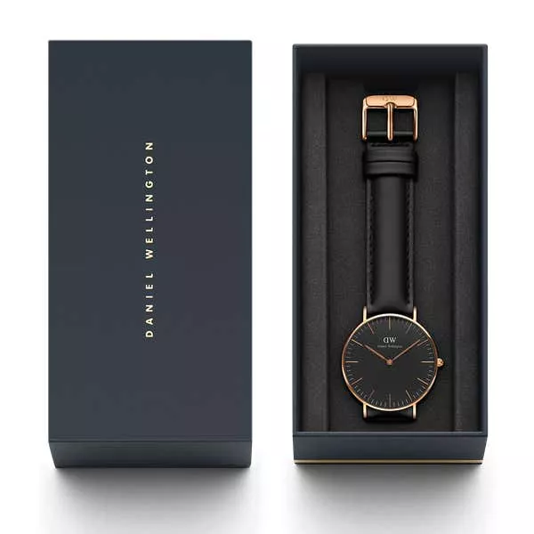 Đồng Hồ DW Nam Nữ Chính Hãng Classic Sheffield Black