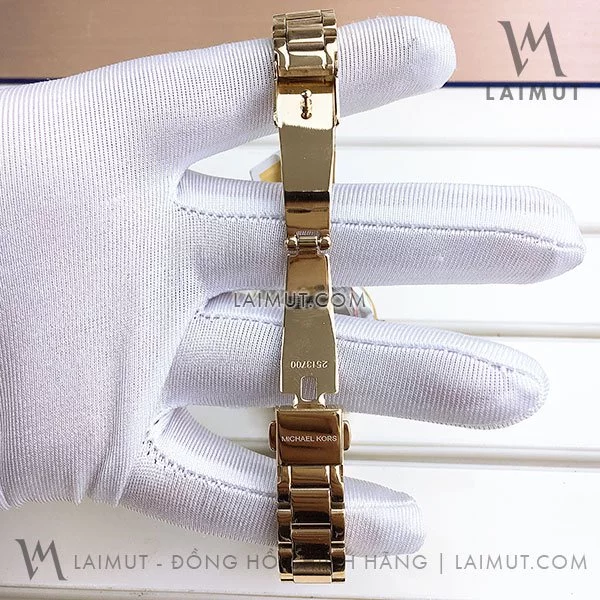 Đồng Hồ Chính Hãng Michael Kors Nữ Sofie Pave Crystal Gold Dial 36mm - Hình ảnh 5