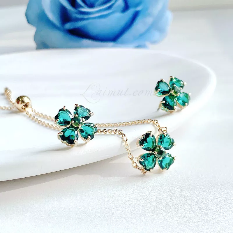 Bông Tai Swarovski Chính Hãng Clover Idyllia Stud Earrings 5666236