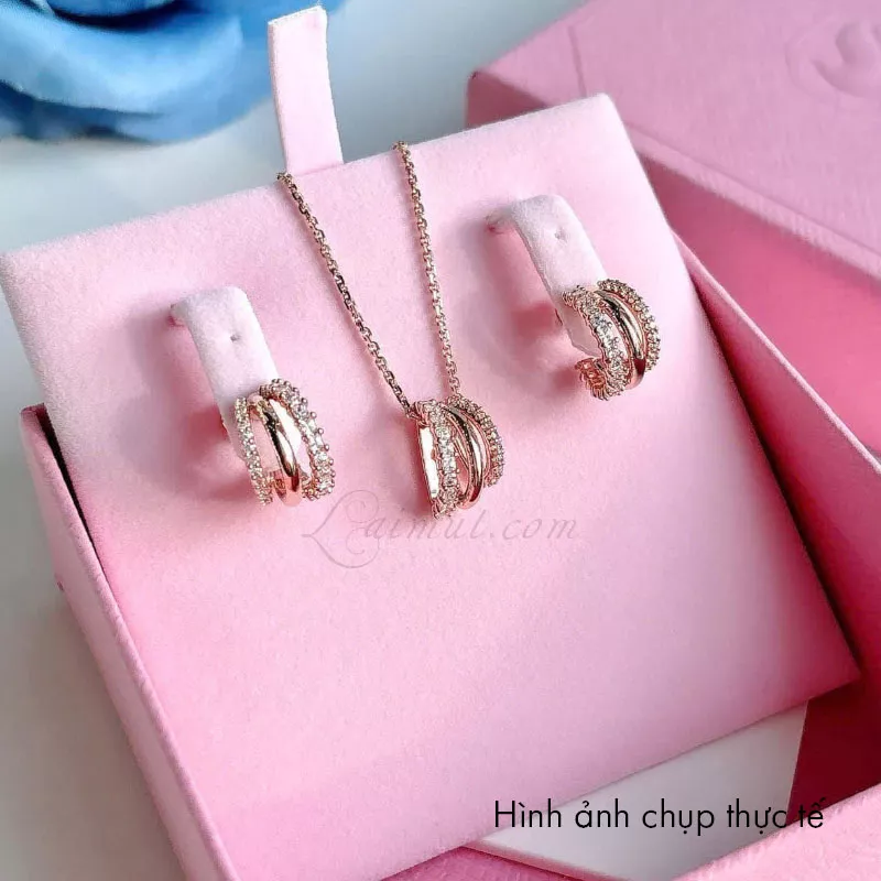 Hoa Tai Swarovski Chính Hãng Hyperbola Hoop Earrings 5701591 5698702