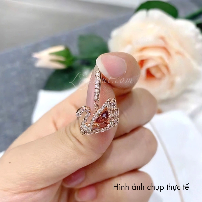 Bông Tai Swarovski Chính Hãng Dancing Swan Earrings 5614124