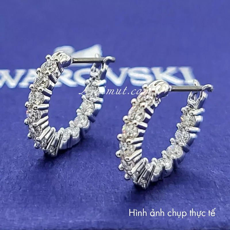 Hoa Tai Swarovski Chính Hãng Matrix Vittore Hoop Earrings 5562126 5633866