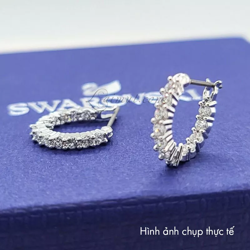 Hoa Tai Swarovski Chính Hãng Matrix Vittore Hoop Earrings 5562126 5633866