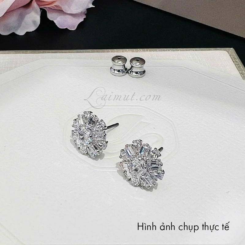 Bông Tai Swarovski Bông Tuyết Snowflake Idyllia Stud Earrings 5701593