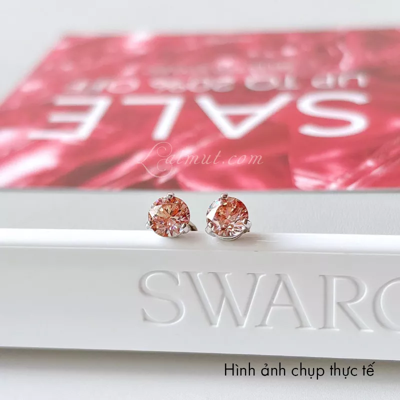 Bông Tai Swarovski Chính Hãng Solitaire Stud Earrings 5717577