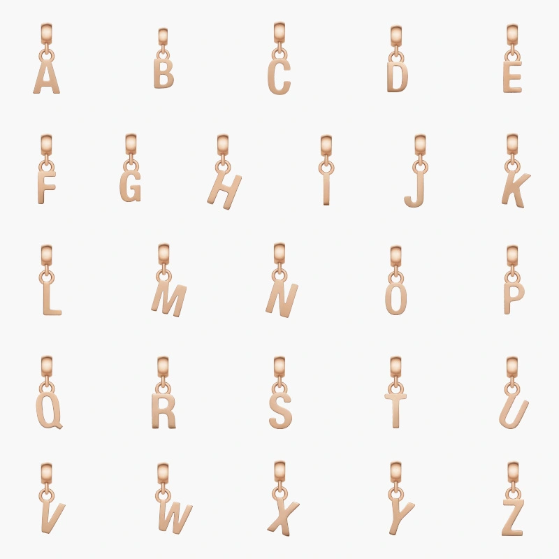 Charm Chữ Cái A-Z Daniel Wellington Letter Charm Rose Gold