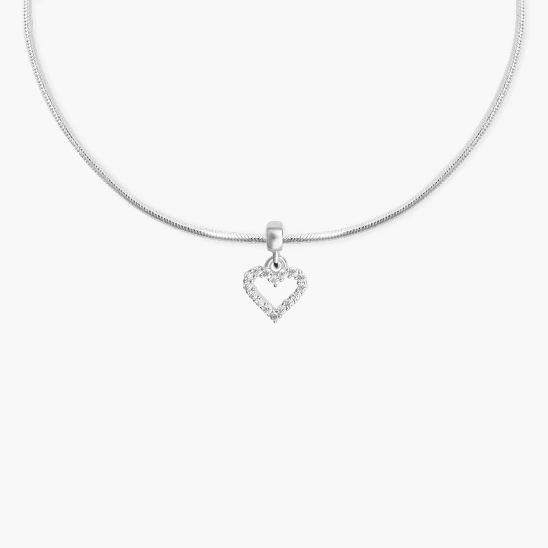 Charm Daniel Wellington Bạc S925 Heart Contour DW00401051