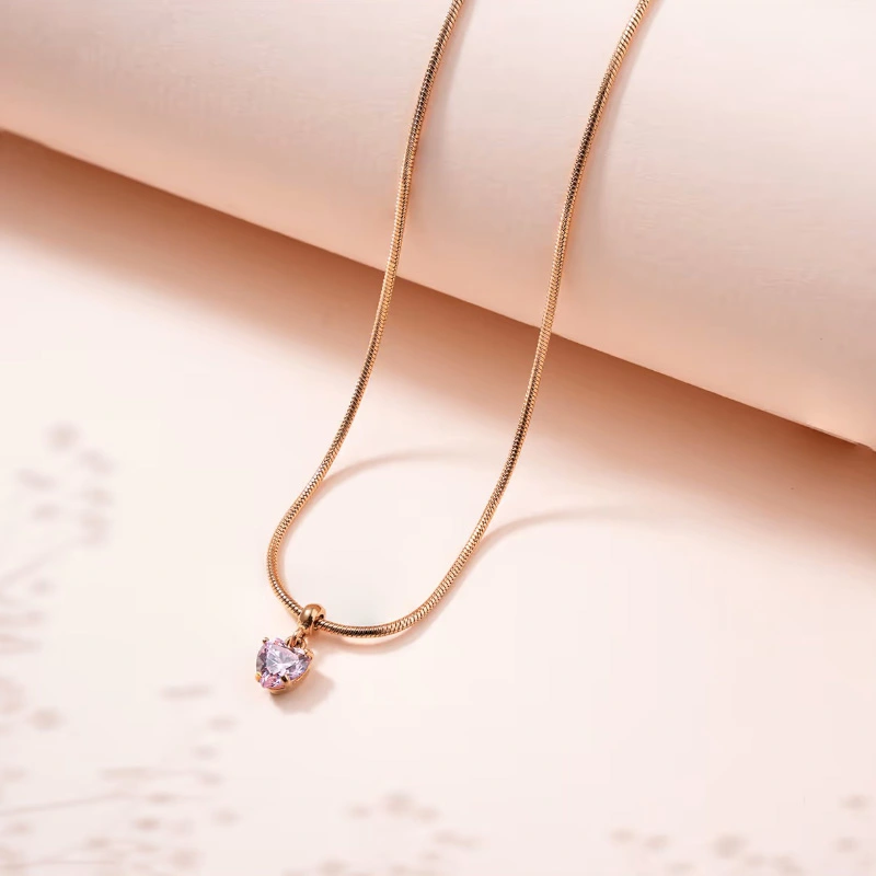 Charm Trái Tim Daniel Wellington Heart Pink Crystal DW00400425