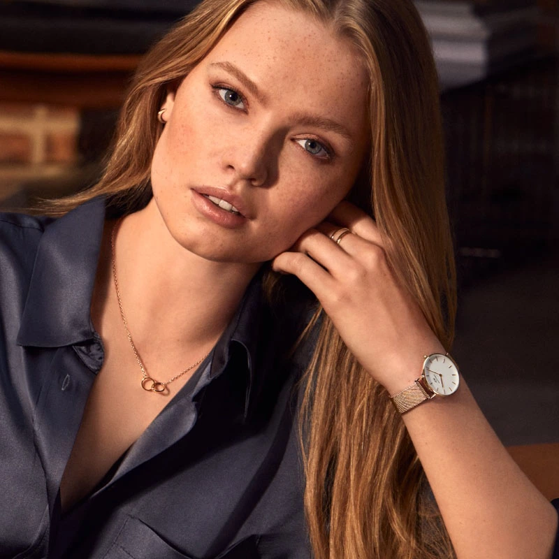 Dây Chuyền Daniel Wellington Elan Unity Necklace DW00400166 Rose Gold, Vàng Hồng