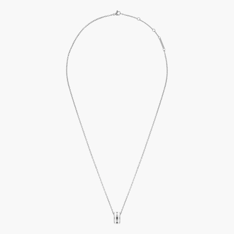 Dây Chuyền Daniel Wellington Chính Hãng Emalie DW00400304 Silver Satin White