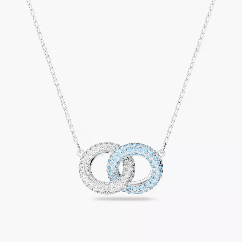 Dây Chuyền Swarovski Chính Hãng Intertwined Circles Stone Necklace