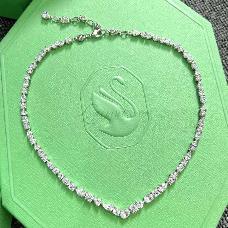 Vòng Cổ Swarovski Chính Hãng Mixed Cuts Mesmera Necklace (Phim My Demon) - Hình ảnh 4