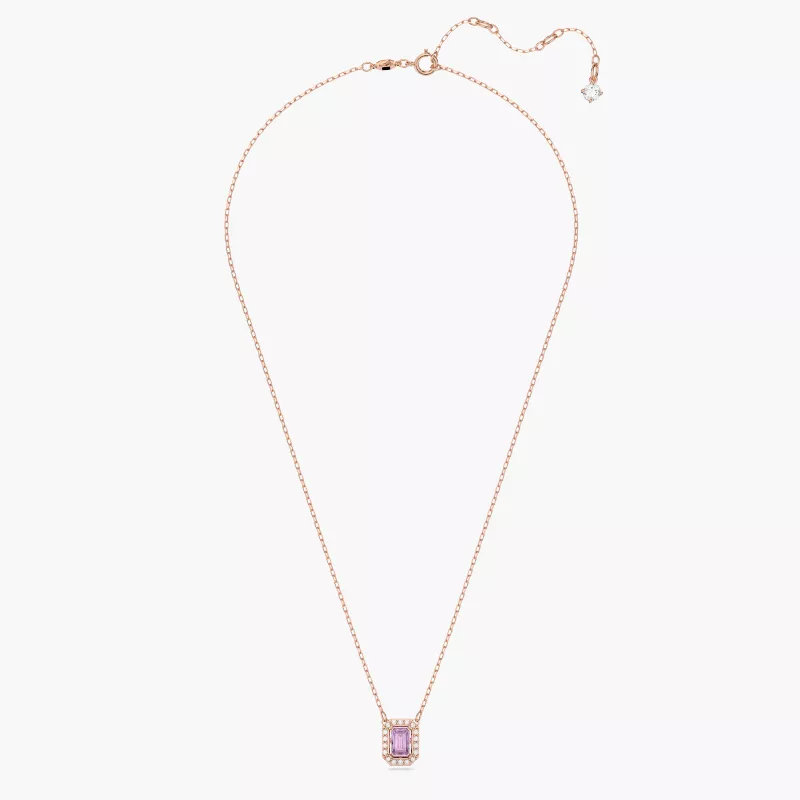 Dây Chuyền Swarovski Đá Nhảy Chính Hãng Octagon Cut Millenia Necklace - Hình ảnh 3