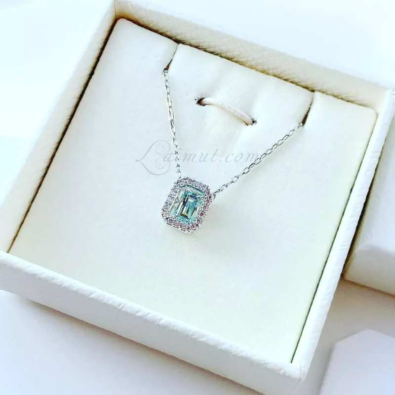 Dây Chuyền Swarovski Đá Nhảy Chính Hãng Octagon Cut Millenia Necklace - Hình ảnh 7