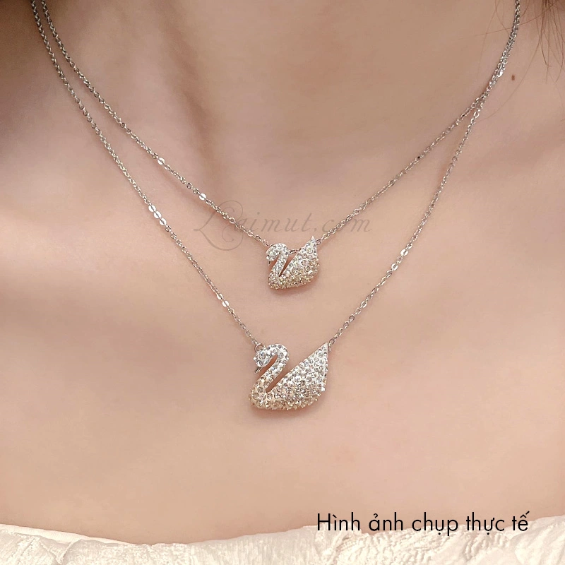 Dây Chuyền Swarovski Thiên Nga Ombre Swan Pendant 5215038