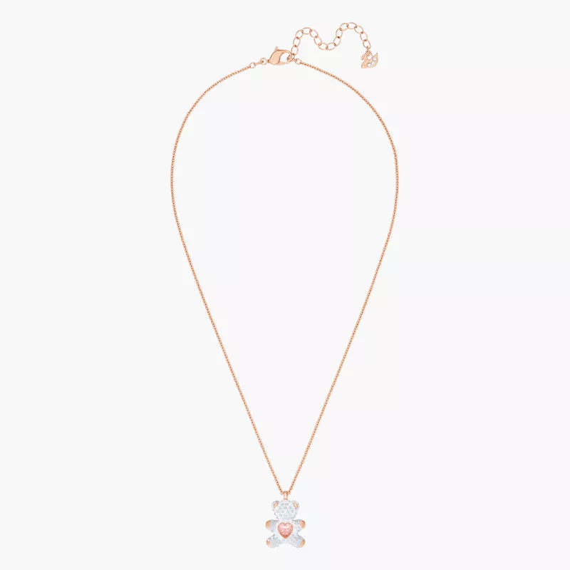 Dây Chuyền Swarovski Gấu Chính Hãng White Teddy Pendant - Hình ảnh 2