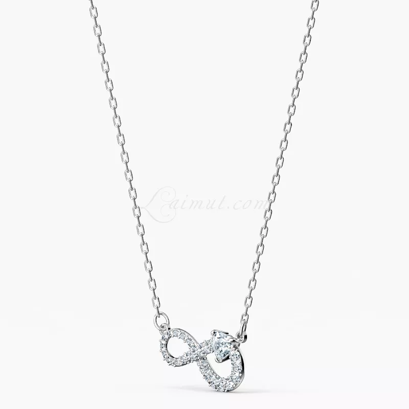 Dây Chuyền Swarovski Tình Yêu Vĩnh Cửu Infinity Necklace - Hình ảnh 2