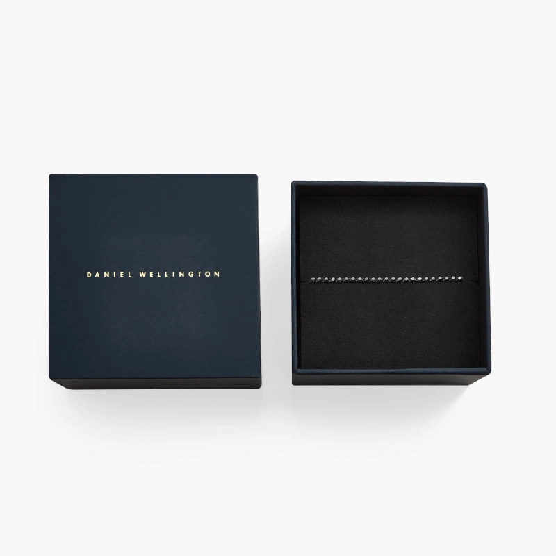 Lắc Tay Daniel Wellington Chính Hãng DW00400810 Black Crystal Tennis Bracelet