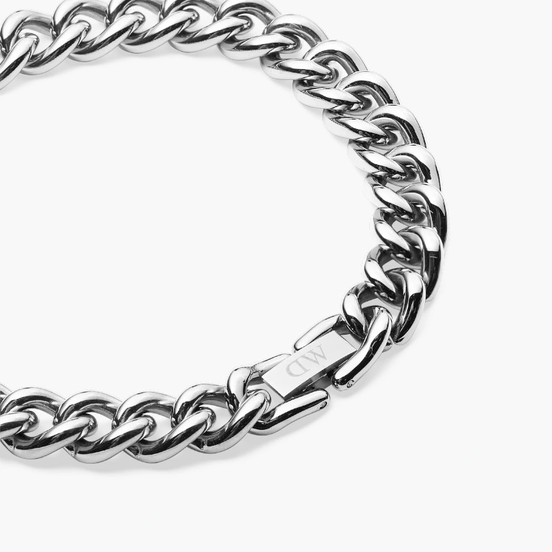 Lắc Tay Daniel Wellington Chunky Chain Bracelet DW00400849 Màu Bạc