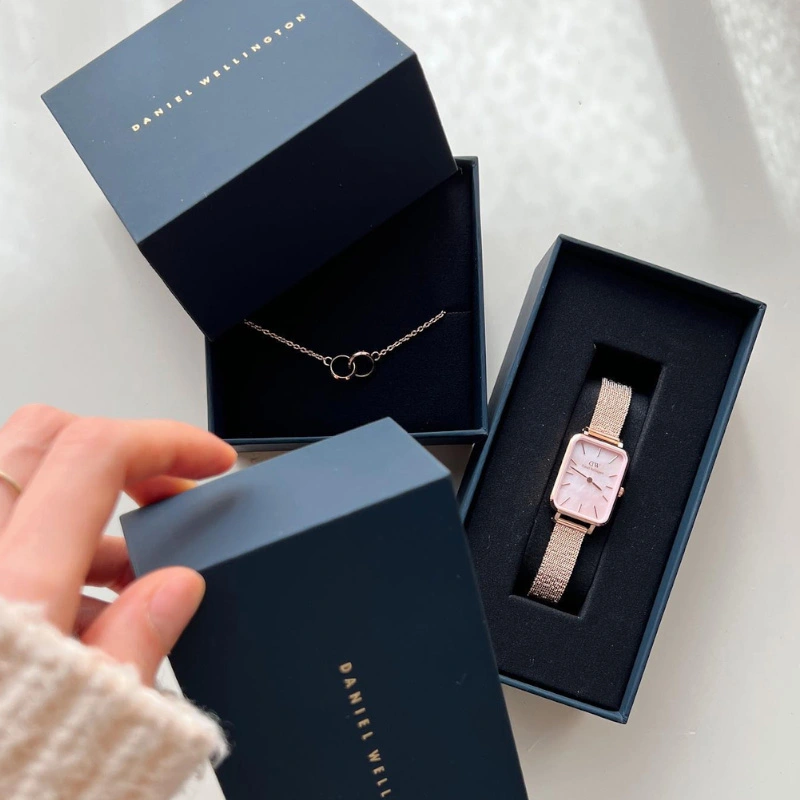 Lắc Tay Daniel Wellington Chính Hãng Elan Unity Rose Gold, Vàng Hồng