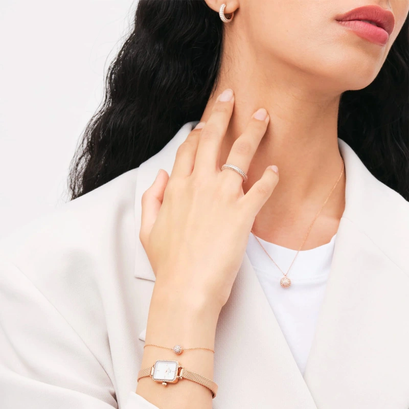 Lắc Tay Daniel Wellington Chính Hãng Pavé Crystal DW0040062
