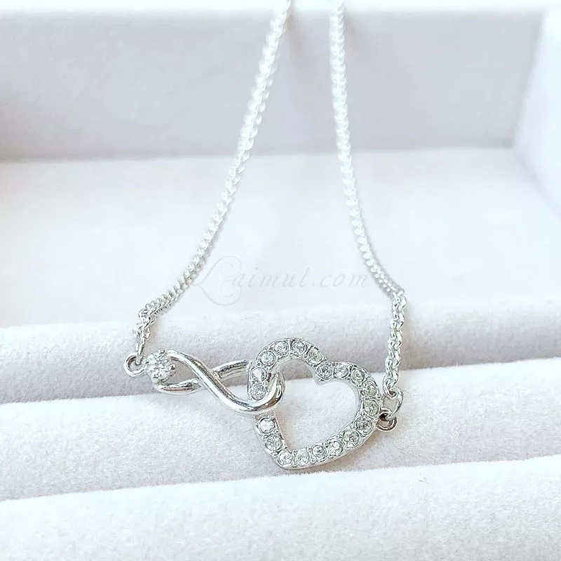 Lắc Tay Tình Yêu Swarovski Infinity And Heart Bracelet 5524421