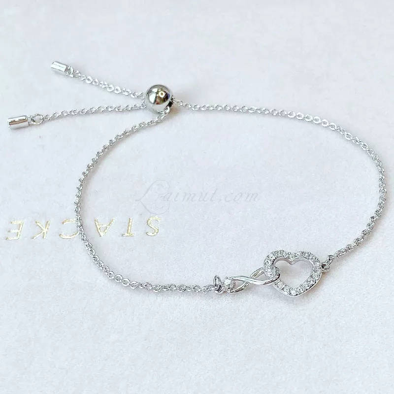 Lắc Tay Tình Yêu Swarovski Infinity And Heart Bracelet 5524421