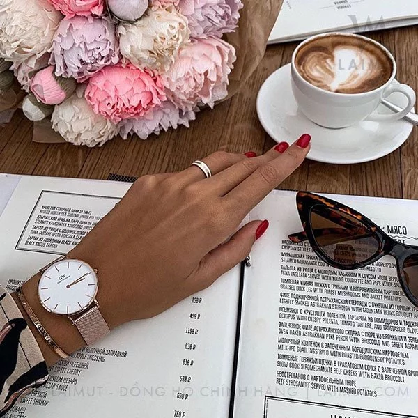 Nhẫn Daniel Wellington Chính Hãng Satin White/ Desert Sand/ Dusty Rose Nam Nữ