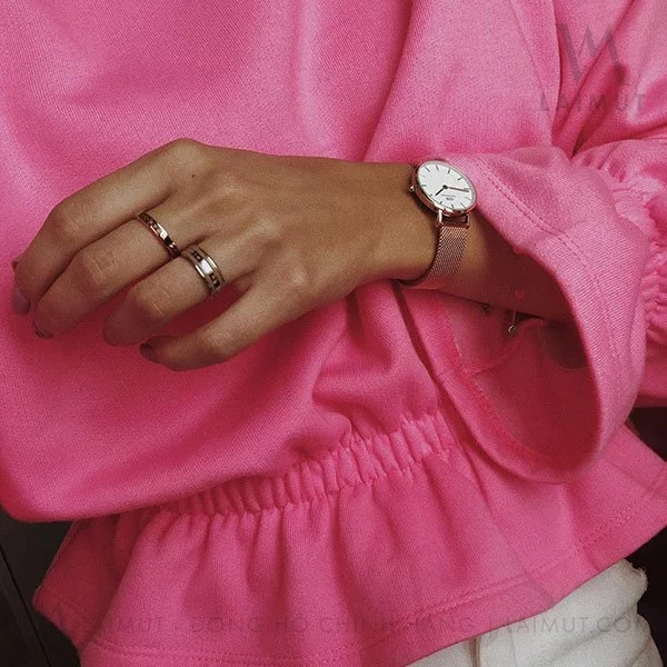 Nhẫn Daniel Wellington Chính Hãng Satin White/ Desert Sand/ Dusty Rose Nam Nữ