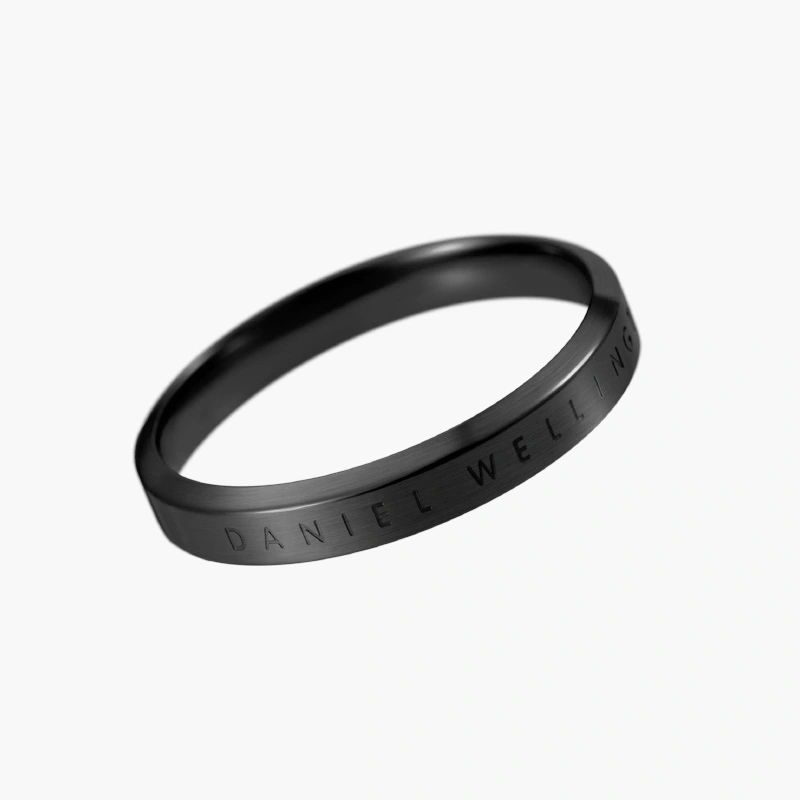 Nhẫn Daniel Wellington Chính Hãng Classic Ring Black, Màu Đen