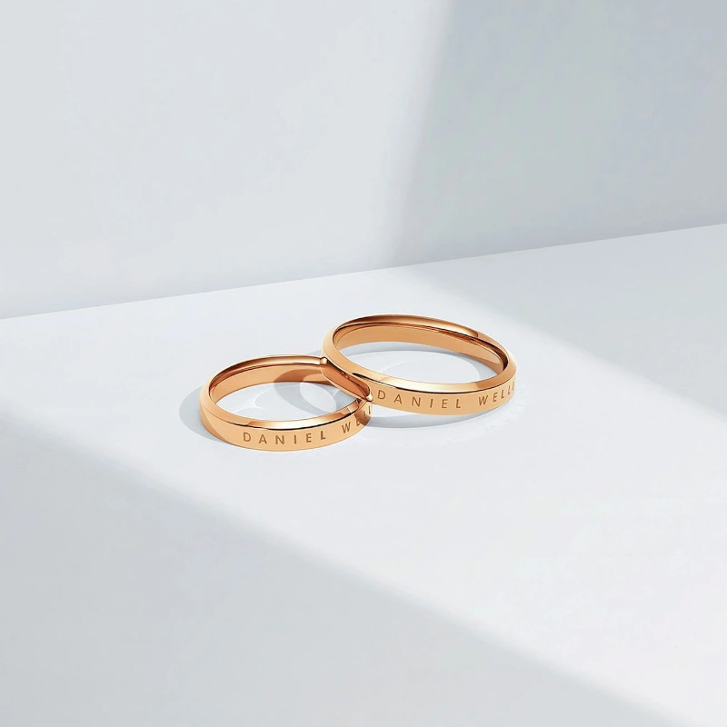 Nhẫn Daniel Wellington Chính Hãng Classic Ring Rose Gold, Màu Vàng Hồng