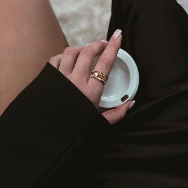 Nhẫn Daniel Wellington Chính Hãng Elevation Ring Rose Gold