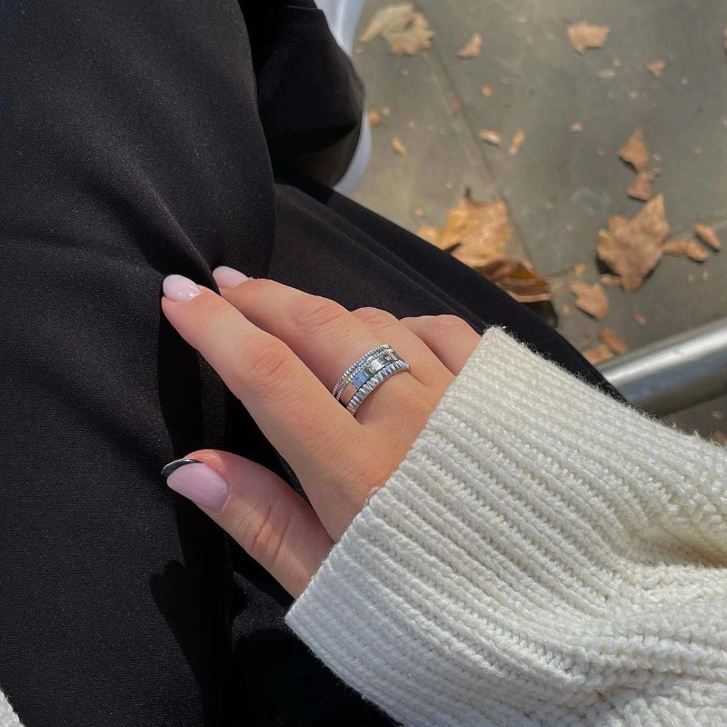 Nhẫn Daniel Wellington Chính Hãng Elevation Ring Silver, Bạc