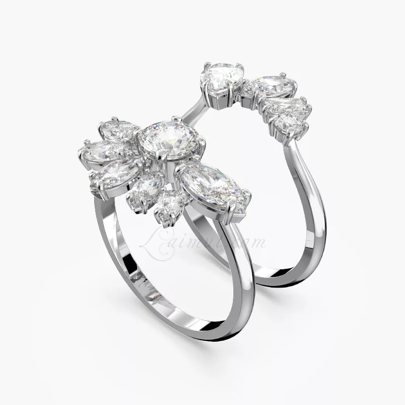 Nhẫn Swarovski Hoa Chính Hãng Flower Gema Cocktail Ring 5644665