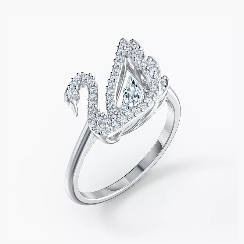 Nhẫn Swarovski Thiên Nga Chính Hãng Dancing Swan Ring 5520712
