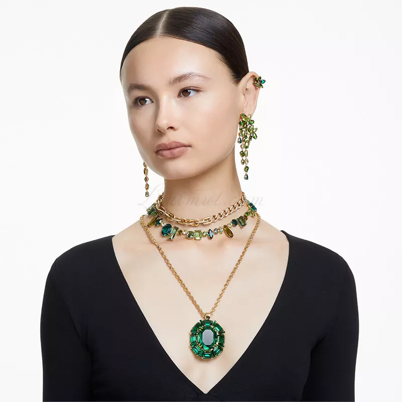 Vòng Cổ Swarovski Chính Hãng Green Gema Necklace 5657388