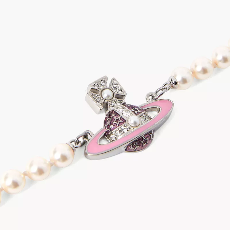 Vòng cổ Vivienne Westwood chính hãng Roxanne Pearl Necklace 6301011G02P308P308