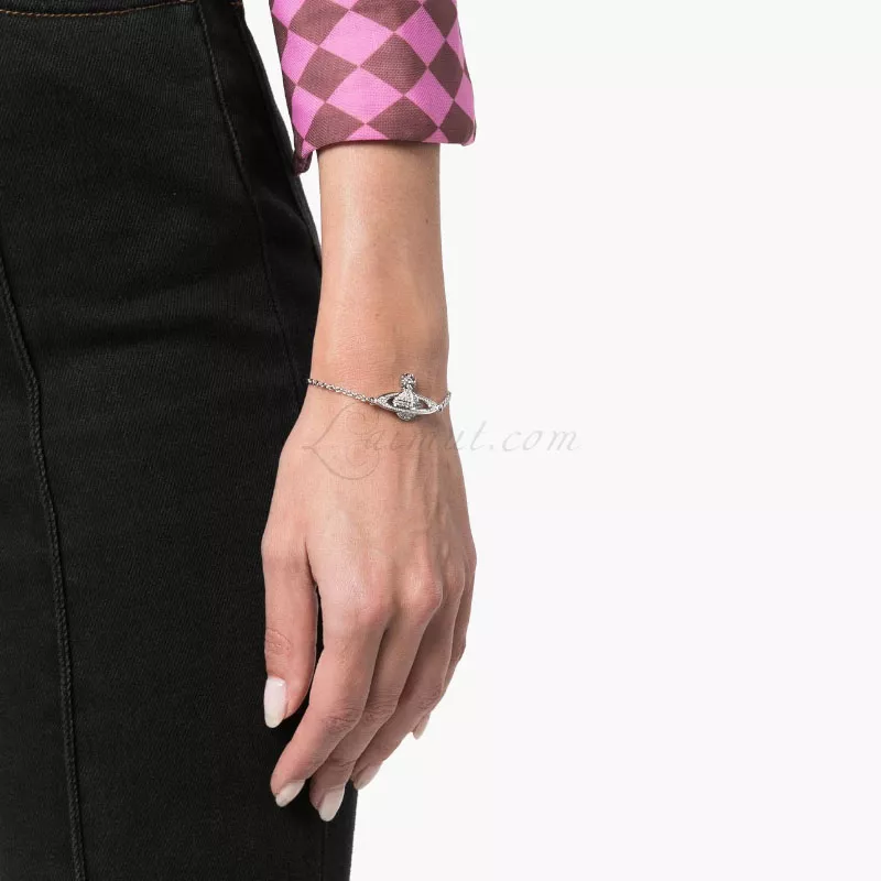 Vòng Vivienne Westwood Chính Hãng Mini Bas Relief Chain Bracelet - Hình ảnh 4