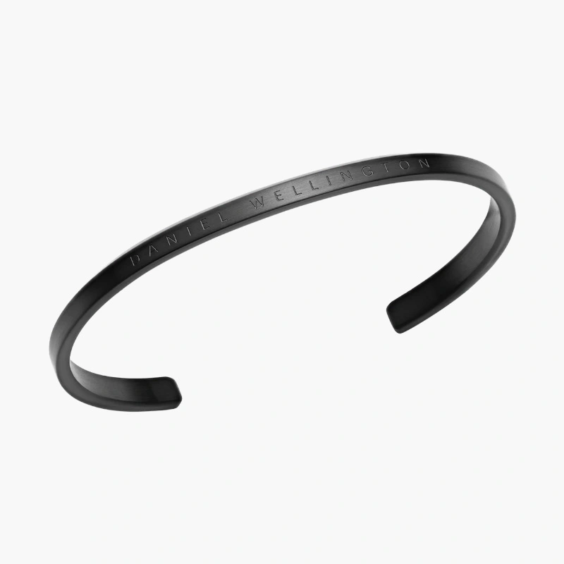 Vòng Cuff Daniel Wellington DW00400383 Chính Hãng Classic Bracelet, Màu Đen