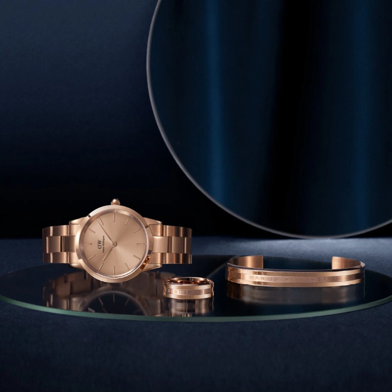 Vòng Tay Daniel Wellington Chính Hãng Elan Bracelet Rose Gold, Vàng Hồng