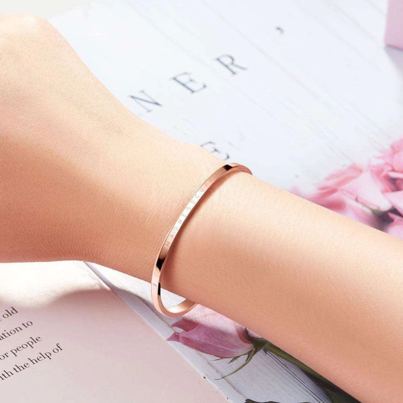 Vòng Tay Daniel Wellington DW00401654 DW00401645 Classic Bangle Chính Hãng Rose Gold