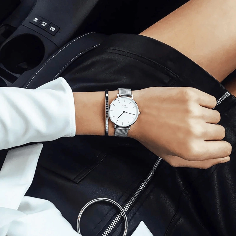 Vòng Tay Daniel Wellington DW00401655 DW00401646 Classic Bangle Chính Hãng Silver