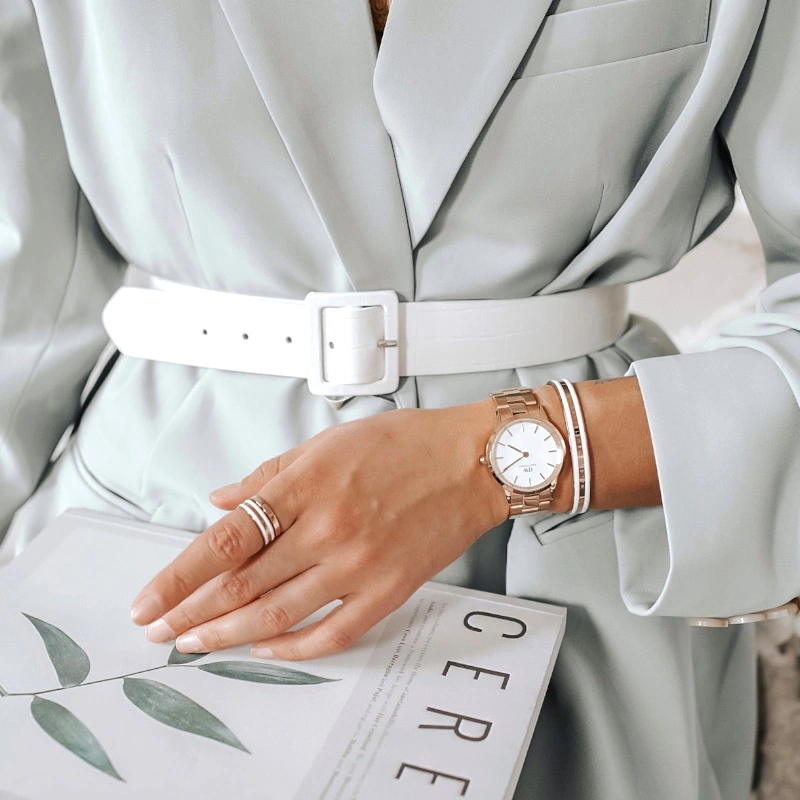 Vòng Tay Daniel Wellington Emalie Slim DW00400067 Rose Gold